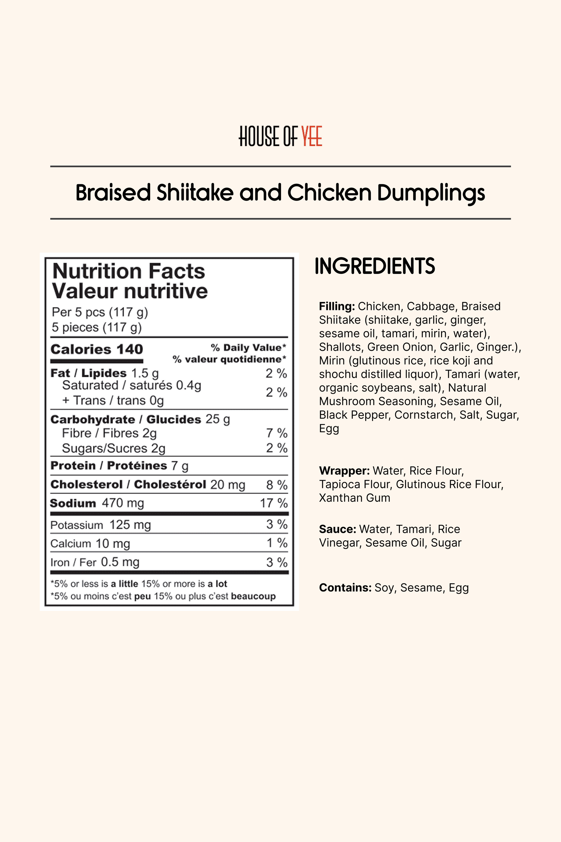 Braised Shiitake and Chicken Dumplings