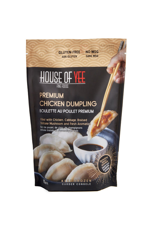 Braised Shiitake and Chicken Dumplings