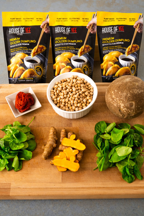 Golden Vegan Dumplings