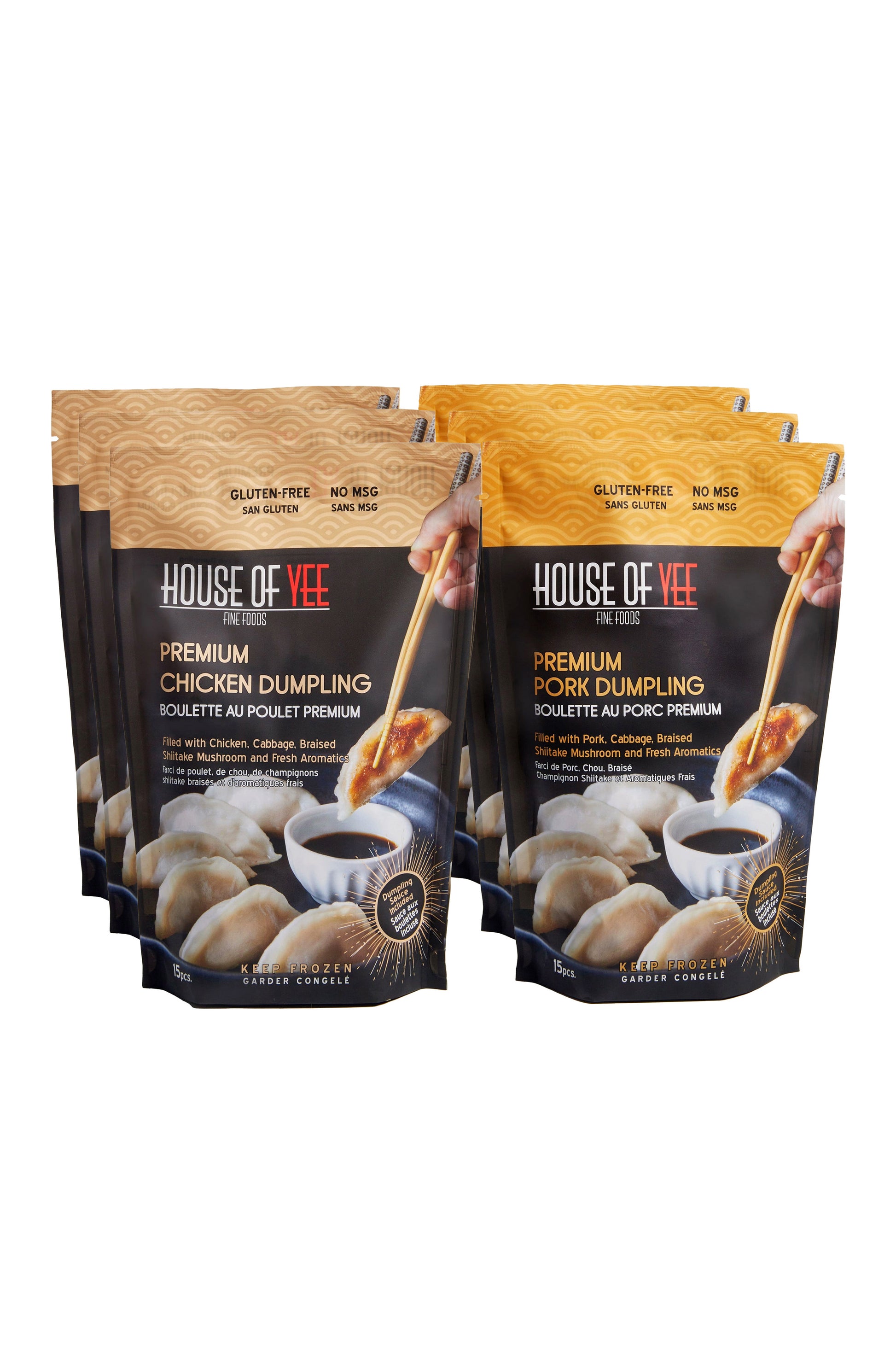 Yee's Meat Lovers Half Dozen Dumplings